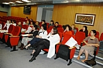 A seminar on safety issues to laboratory staff