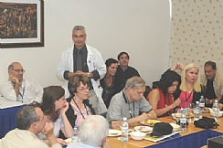 Haim Yossefi with the guests